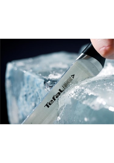 Tefal Ice Force Ahşap Standlı 3'lü Bıçak Seti 001 Siyah