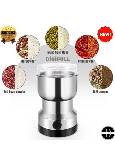 Elektrikli Paslanmaz Çelik Kahve Baharat Pirinç Öğütücü 150w Çok Renkli