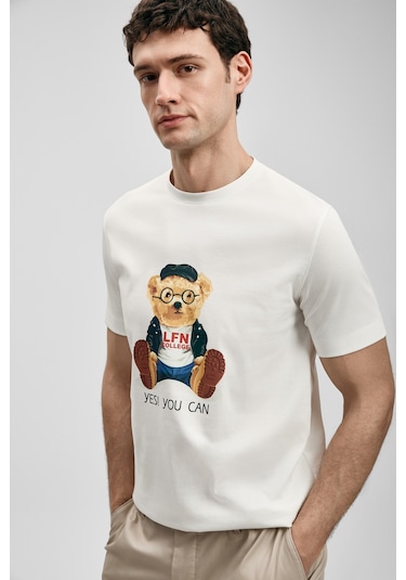 Lufian Teddy Modern Grafik T- Shirt Kırık Beyaz Kırık Beyaz 111020305100510 Kırık Beyaz Lufian Teddy Modern Grafik T- Shirt Kırık Beyaz Kırık Beyaz 111020305100510 Kırık Beyaz