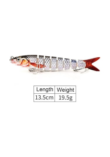 Valkyrie 8 Eklemli 3d Oynak Rapala 13 5gr Sahte Balık Yem Wobblers Swimbait Tuzlu Ve Tatlı Su