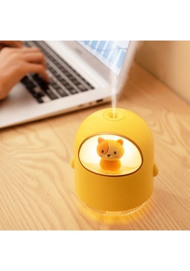 Agoodshop Usb Space Kedi Nemlendirici Usb Mini Karikatür Pembe