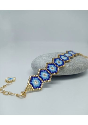 miyuki nazar boncuğu bileklik Çok Renkli