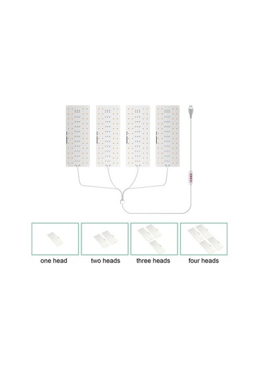 Ulzyvf Usb Bitki Büyütme Lambası - 5v Tam Spektrum Led Panel 1/2/3/4 Başlık Gösterildiği Gibi