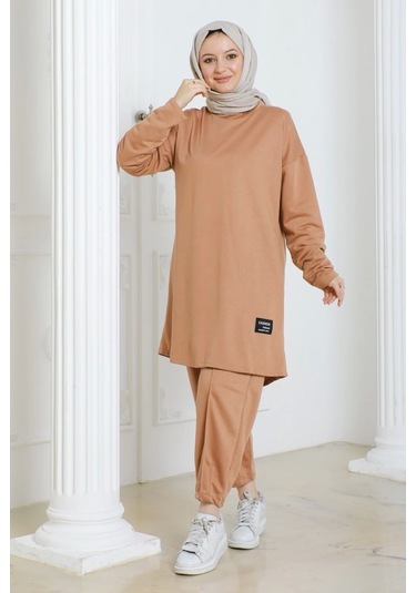 Tesettür 2li Takım - Camel Camel