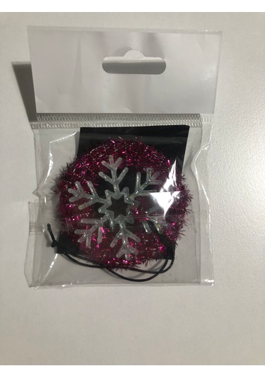 Kar Motifli Yılbaşı Çam Ağacı Süsü