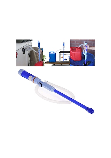 Teltree Pil Şarjlı Sıvı Transfer Pompası - Benzin, Su Ve Yakıtlar İçin Pratik Taşınabilir Pompa Mavi