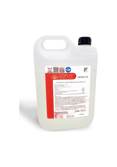 3d Lotus Expan 16 Makine ve Ekipmanlar İçin Kireç ve Protein Çözücü Asidik Temizlik Ürünü 5 L
