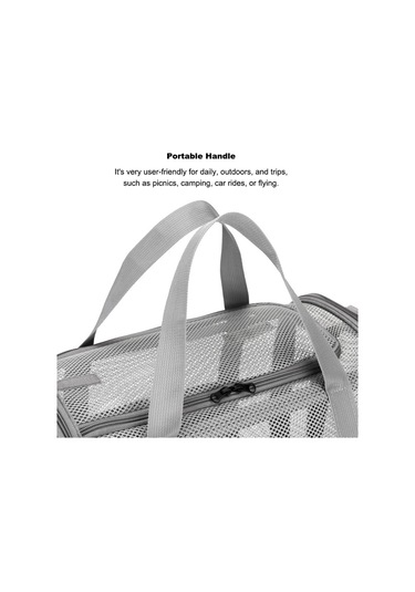 Nefes Alabilir Ağı Mesh Evcil Hayvan Taşıyıcı Büyük Alan Kedi Taşıma Çantası Omuz Askısı Ve Çıkarılabilir Mat İle Katlanabilir Evcil Hayvan Seyahat Taşıyıcıları Kediler Ve Köpekler İçin