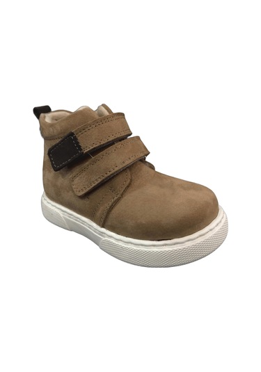 Ortopedikal1001 Ridente A.taba Süet Bebe Erkek Çocuk Bot % 100 Deri Cırtlı A Taba
