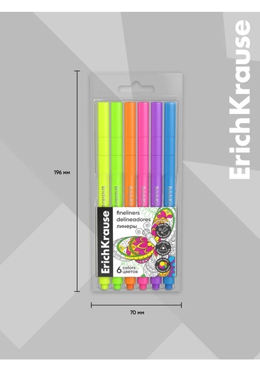 Erichkrause Art Spirit Neon 6 Renkli Liner 271273457