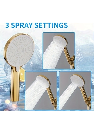 Fastbuy Challenger 3 59 Inç Modül Duş Başlığı Paslanmaz Çelik Seti, Su Basıncını Artırır, Düşük Su İçin Güçlü Akış