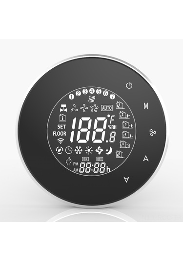 Ruicoo "bac-5000-2 4 Borulu Merkezi Klima Dokunmatik Termostat - Enerji Tasarruflu Fan Kontrol Paneli Şampanya "