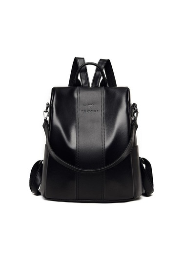 Kadın Çantası Gümüş Avrupa Ve Amerikan Tarzı Moda Fermuar Yansıtıcı Çizgiler Niş Pu Omuzlar Black Siyah