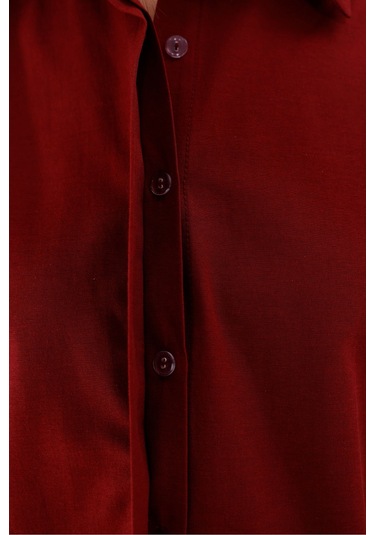 Kadın Trend Gömlek Bordo