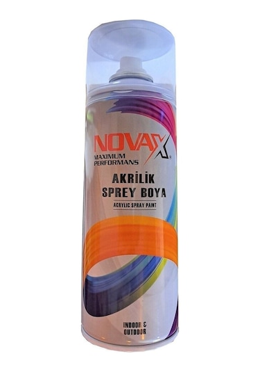 Novax Akrilik Sprey Boya 400 Ml Mat Siyah