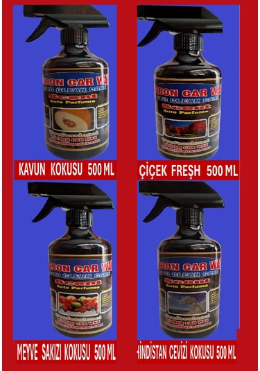 4 Lü Karışık Oto - Oda Koku Seti 500 Ml Koku  004