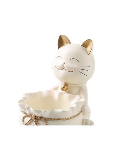 Lijinxu Magideal Reçine Şanslı Kedi Heykeli