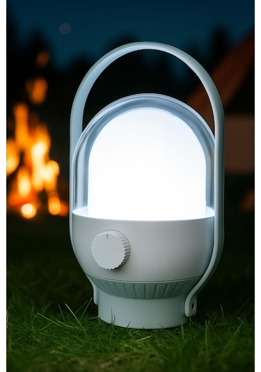 Petrix 5661 Taşınabilir Şarjlı Kamp Işığı Usb Şarjlı, Uzun Ömürlü Led Aydınlatma 34 Led Beyaz - Yeşil