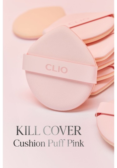 Damla Şekilli, Detaylı Uygulama Sunan Sünger Puf Clıo Kill Cover Cushion Puff Pink 3adet