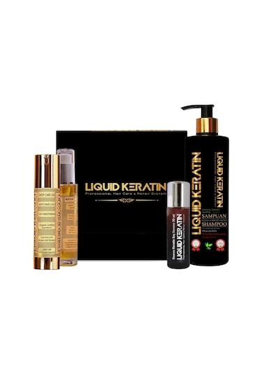 Liquid Keratin İnce Telli Saçlar için Keratin Bakım Seti