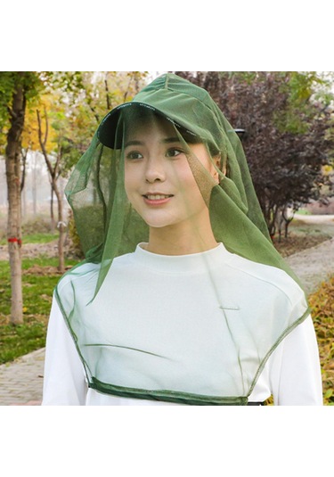 Suntek Yüz Mesh Net Balıkçılık Yürüyüş Koyu-yeşil Koyu Yeşil