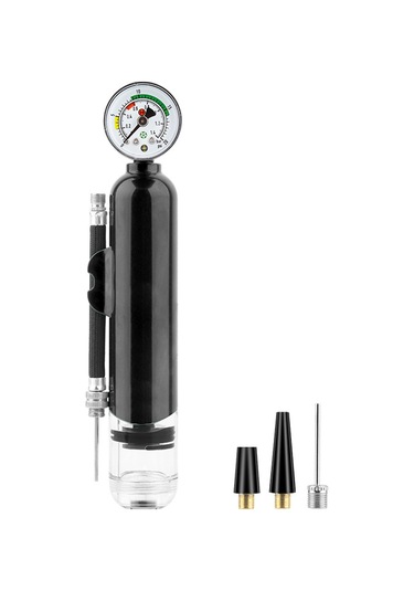 Kosona Siyah Mini Abs Hava Pompa, 1.4bar/20psi, Spor Topları İçin Hızlı Şişirme, Taşınabilir 19.3cm