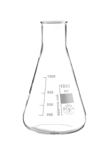 Simax Cam Erlen 1000 ML Erlenmeyer Flask Geniş Boyunlu