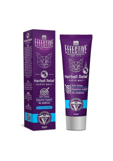 Effective Hairball Relief Super Kedi Tüy Yumak Engelleyici Malt 50 G
