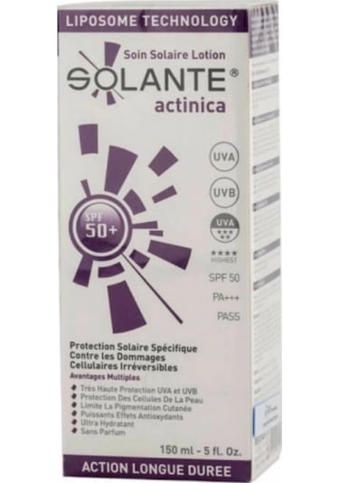 Solante Actinica Güneş Losyonu Spf 50+ 150 ML