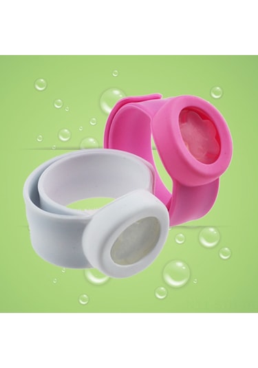 Symbee Dışarıda Spor Yaparken Bitlerden Koruma: Gıda Kalitesi Silikon Bilezik, Bitkisel Esansiyel Yağlı, 2 Dezenfektan Bloklu Rastgele Renk