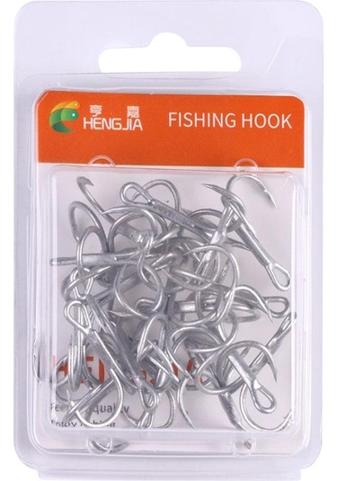 20 Adet/kutu Balıkçılık Üçlü Kanca Döküm Balıkçılık Kanca Yüksek Karbon Çelik Süper Keskin Mukavemetli Karbon Çelik Açı Kanca 10