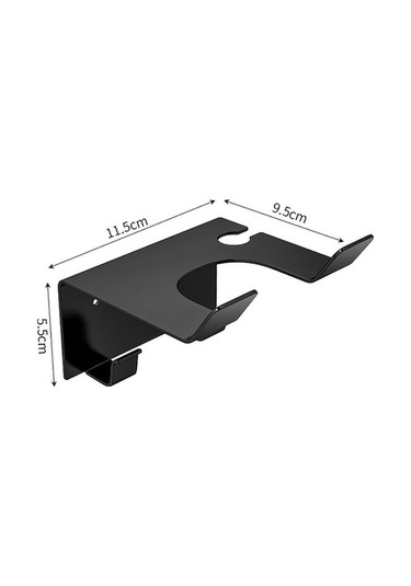 Flybuy Zımbasız Sj Siyah Saç Rafı, Paslanmaz Makinesi Lichen Kurutma Çelik Bosphorusboutique Banyo Zo Siyah