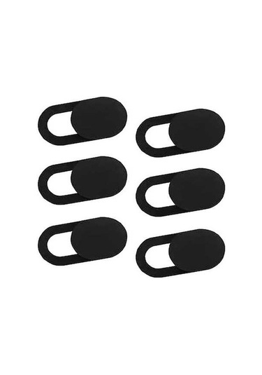Besthome1 6 Adet Siyah Abs Kamera Gizlilik Kapakları - Bilgisayar Ve Tablet İçin Gizlilik Koruması