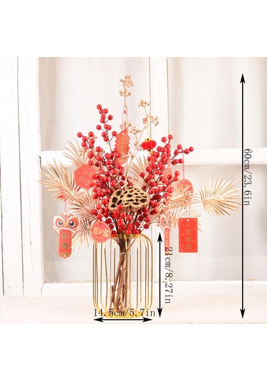 Suntek Oturma Odası Tatil Dekorasyonu Için Çiçek Sepeti 60cm