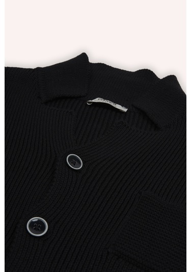 Erkek Çocuk Triko Hırka Siyah