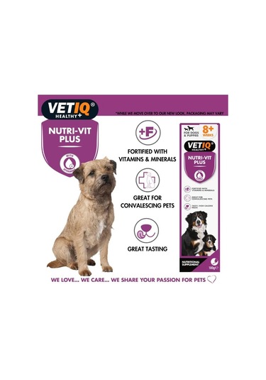 Vet Iq Nutri-vit Plus Yetişkin Ve Yavru Köpekler İçin Vitamin Ve Mineral Takviyesi 100 Gr