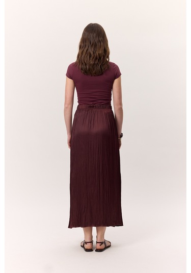 Crush Saten Etek Bordo Bordo