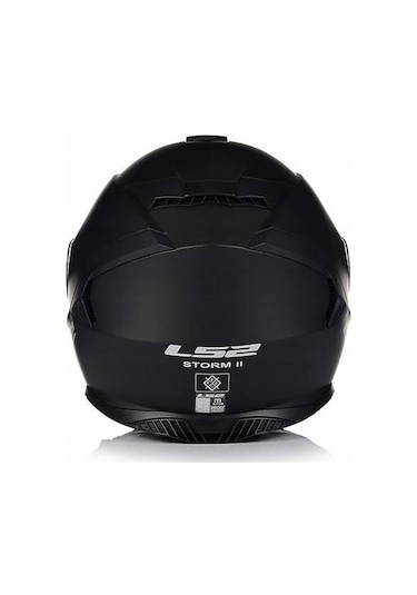 Ls2 Storm 2 Mat Siyah Kapalı Motosiklet Kaskı Gold Camlı Mat Siyah