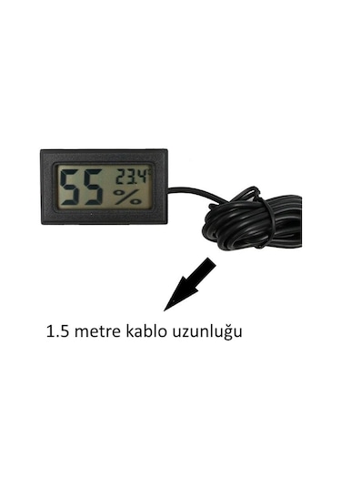 Wellhise Tpm-11 Sıcaklık ve Nem Termometre Kuluçka N11.607