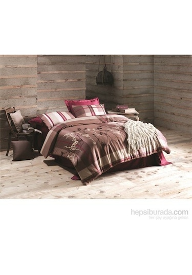 Issimo Home Bordeaux De Luxe Tek Kişilik Nevresim Takımı