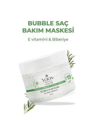 Yoon E Vitamin & Peeling Etkili Biberiye Saç Maskesi 2 x 250 ML