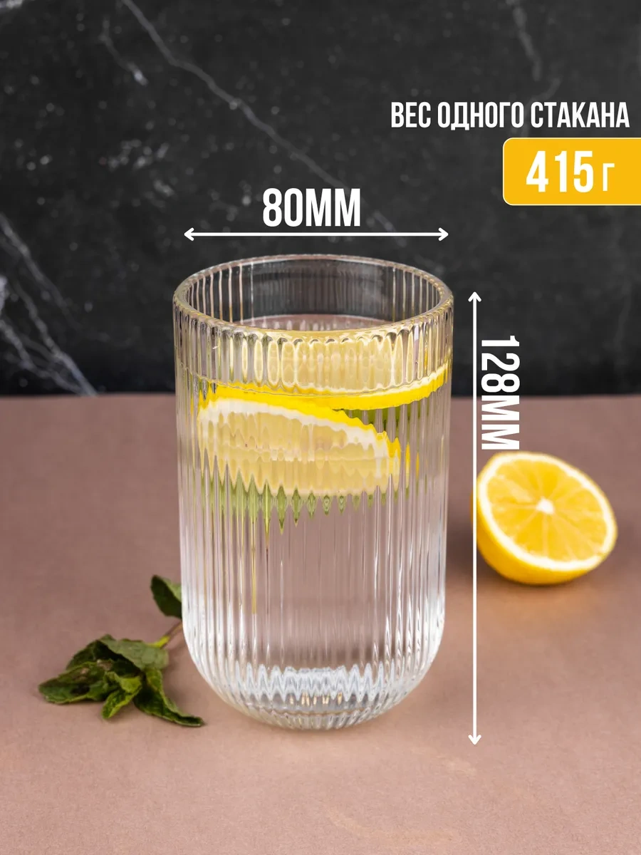 Sunny Home Kokteyl Ve Meyve Suyu İçin Cam Tırtıklı Bardak Seti 440395846 Beyaz