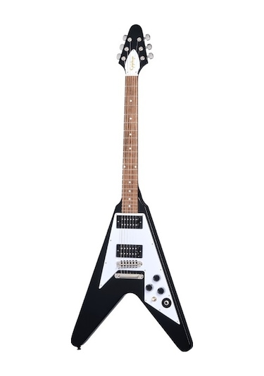 Epiphone Kirk Hammett 1979 Flying V Elektro Gitar Ebony
