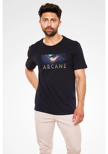 Adrift Arcane Siyah Unisex Tişört T-shirt Siyah