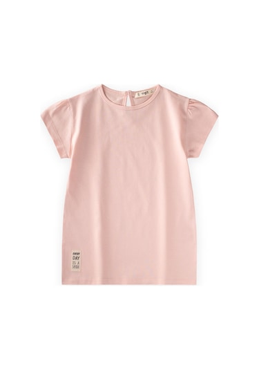 Cigit Etiketli Tunik 4-12 Yaş Pudra Pembe