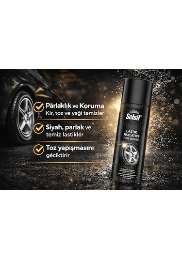 1x Lastik Parlatıcı Sprey