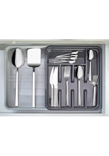 Okyanus Home Ayarlı Çekmece İçi Kaşıklık Antrasit