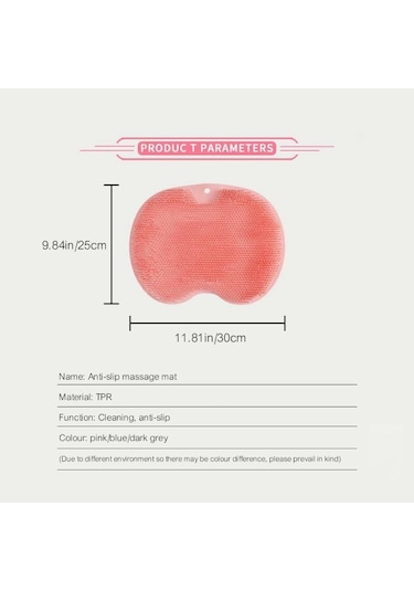 Duvar Ovmak Silikon Banyo Fırçası Masaj Ayak Banyosu Sürtünme Aleti