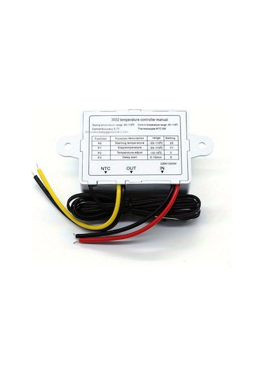 Dijital Termostat Xh-w3002 Led Ekranlı Sıcaklık Kontrol Cihazı 220v