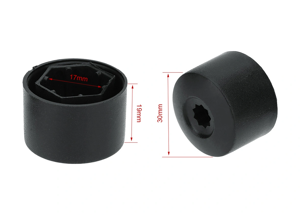 Neevoyu 17mm Yıldız Delikli Lastik Vida Toz Koruyucu Kapağı 20 Adet + Uygulama Aracı - Vw, Audi, Skoda Uyumlu
